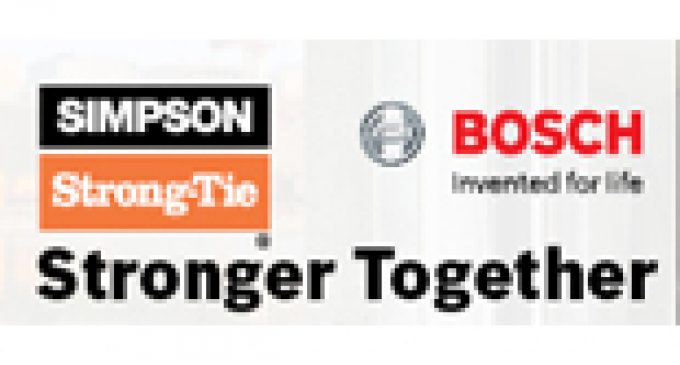 Robert Bosch Power Tool Corp. and Simpson Strong-Tie Form Strategic Alliance