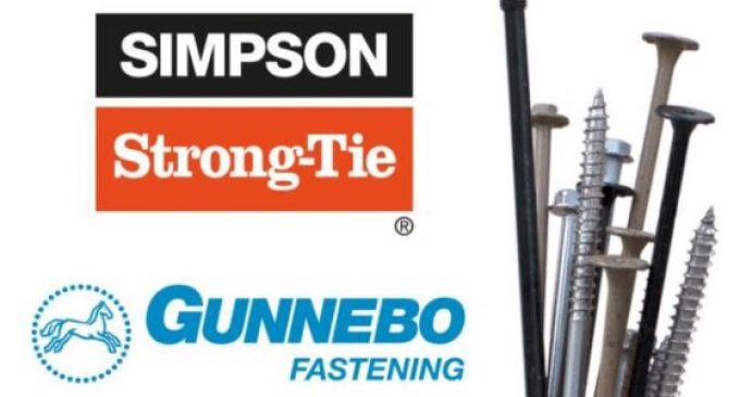 Simpson Strong-Tie Buys Gunnebo Fastening Systems