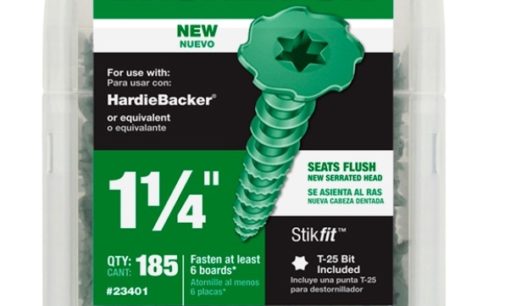 ITW Introduces Revamped Cement Board Screws