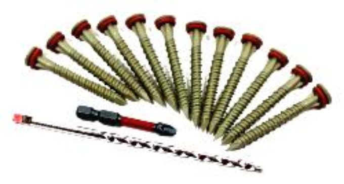 Phillips Screw Introduces Red Seal Moisture Barrier Concrete Screw Kits