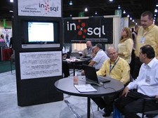 INxSQL booth at 2009 NIFS/West